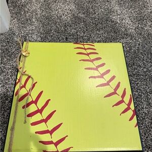 Softball Themed magnet board